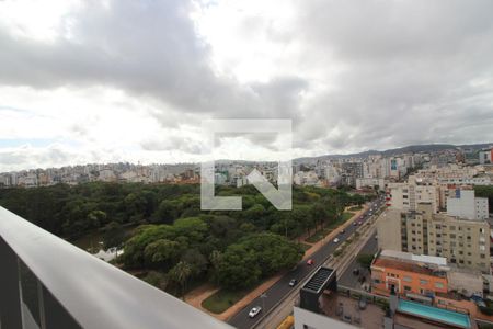 Studio à venda com 25m², 1 quarto e 1 vagaVista da piscina