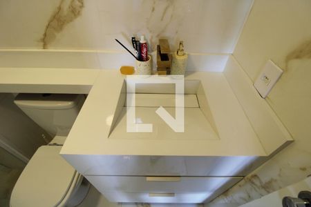 Studio para alugar com 29m², 1 quarto e sem vagaDetalhe do banheiro da suíte - Pia 