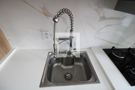 Detalhe da cozinha - Pia  de kitnet/studio à venda com 1 quarto, 29m² em Barra Funda, São Paulo