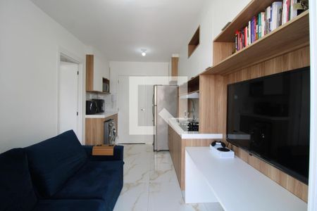 Sala/Cozinha  de kitnet/studio à venda com 1 quarto, 29m² em Barra Funda, São Paulo