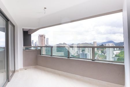 sacada de apartamento à venda com 3 quartos, 127m² em Vila das Flores, Nova Lima