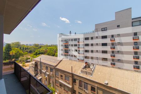 Vista da Sala de kitnet/studio à venda com 1 quarto, 25m² em Farroupilha, Porto Alegre