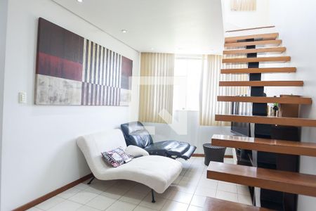 sala  de apartamento à venda com 3 quartos, 160m² em Vila Maria do Carmo, Nova Lima