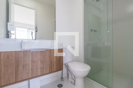 Banheiro Social de apartamento para alugar com 1 quarto, 53m² em Alphaville Empresarial, Barueri