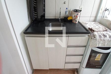 Apartamento à venda com 45m², 2 quartos e 1 vagaDetalhe da cozinha