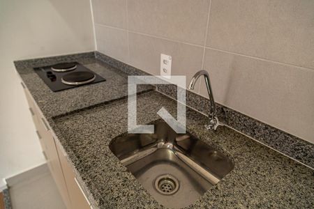 Sala e Cozinha - Pia de apartamento à venda com 1 quarto, 29m² em Vila Santa Catarina, São Paulo