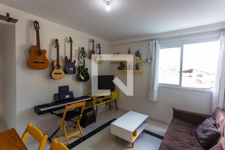Sala de apartamento à venda com 2 quartos, 58m² em Santa Cruz, Belo Horizonte