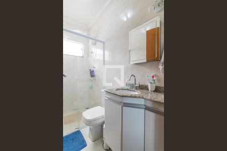 Banheiro da Suite de casa à venda com 3 quartos, 78m² em Vila Alice, Santo André