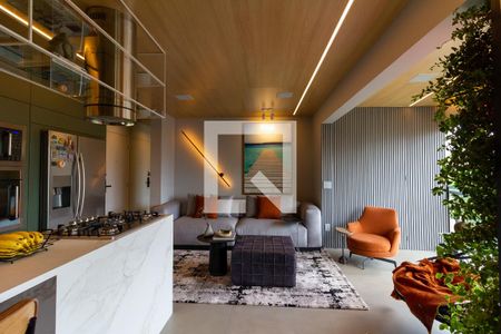 Sala  de apartamento à venda com 1 quarto, 59m² em Vila Romana, São Paulo