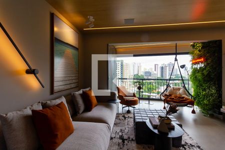 Sala  de apartamento à venda com 1 quarto, 59m² em Vila Romana, São Paulo