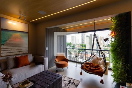 Sala  de apartamento à venda com 1 quarto, 59m² em Vila Romana, São Paulo