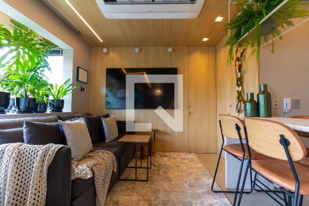 Sala  de apartamento à venda com 1 quarto, 59m² em Vila Romana, São Paulo