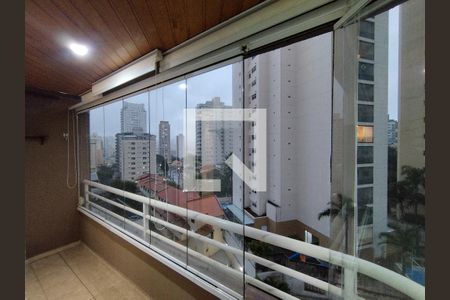 Varanda da Sala de apartamento para alugar com 3 quartos, 76m² em Vila Gumercindo, São Paulo
