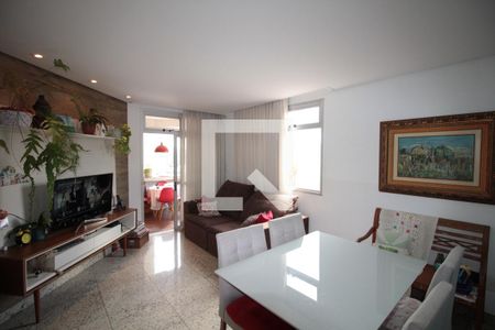 Sala de apartamento à venda com 3 quartos, 128m² em Indaiá, Belo Horizonte