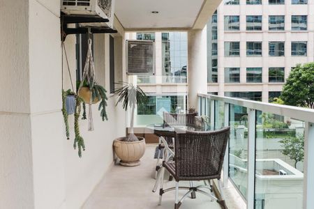 Varanda da Sala de apartamento para alugar com 3 quartos, 121m² em Barra da Tijuca, Rio de Janeiro
