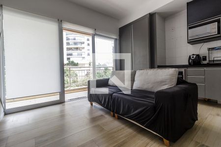 Sala de TV de apartamento para alugar com 1 quarto, 50m² em Tamboré, Santana de Parnaíba