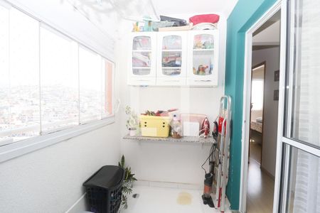 Varanda e área de serviço  de apartamento à venda com 2 quartos, 47m² em Bela Vista, São Paulo