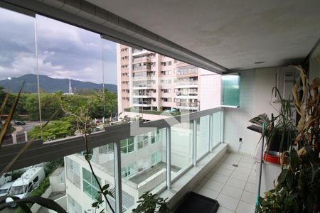 Varanda da Sala de apartamento para alugar com 3 quartos, 124m² em Recreio dos Bandeirantes, Rio de Janeiro