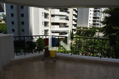 Varanda da Sala de apartamento à venda com 4 quartos, 305m² em Santo Amaro, São Paulo
