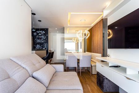 Sala de apartamento para alugar com 2 quartos, 61m² em Vila Apiai, Santo André