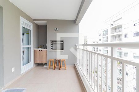 Varanda Gourmet de apartamento à venda com 3 quartos, 81m² em Vila Isa, São Paulo