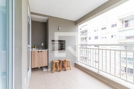 Varanda Gourmet de apartamento à venda com 3 quartos, 81m² em Vila Isa, São Paulo