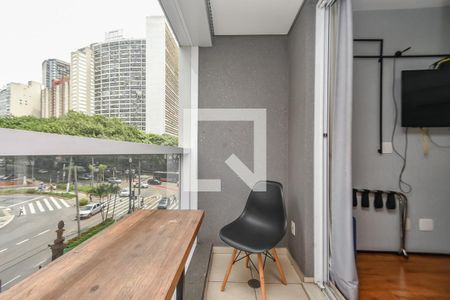 Varanda de kitnet/studio para alugar com 1 quarto, 20m² em Centro, São Paulo