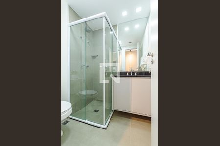 Banheiro de kitnet/studio à venda com 1 quarto, 24m² em Consolação, São Paulo