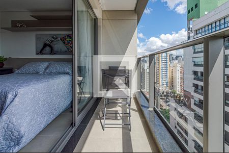 Varanda de kitnet/studio à venda com 1 quarto, 24m² em Consolação, São Paulo