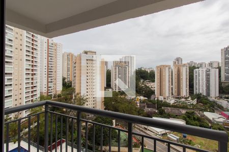 Varanda da Sala de apartamento para alugar com 2 quartos, 45m² em Vila Andrade, São Paulo