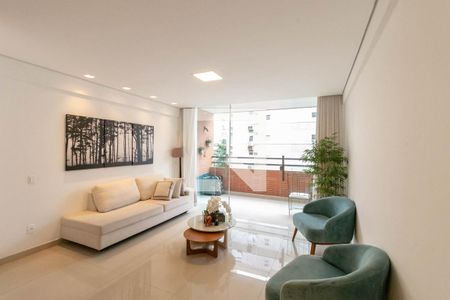 Sala de apartamento para alugar com 4 quartos, 185m² em Lourdes, Belo Horizonte
