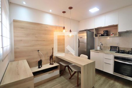 Sala de apartamento à venda com 1 quarto, 54m² em Campestre, Santo André