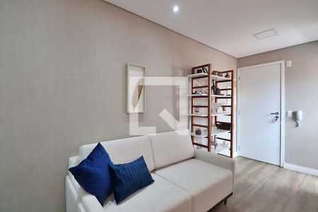 Sala de apartamento à venda com 1 quarto, 54m² em Campestre, Santo André