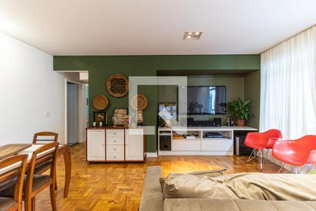 Sala de apartamento à venda com 3 quartos, 130m² em Santa Cecília, São Paulo