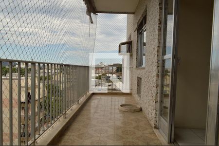 Varanda da Sala de apartamento à venda com 4 quartos, 100m² em Taquara, Rio de Janeiro