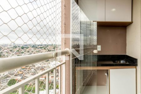 Varanda da Sala de apartamento para alugar com 2 quartos, 56m² em Vila Galvão, Guarulhos