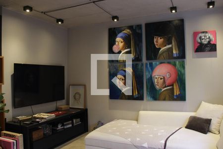 Sala  de apartamento para alugar com 1 quarto, 76m² em Jardim Fonte do Morumbi, São Paulo