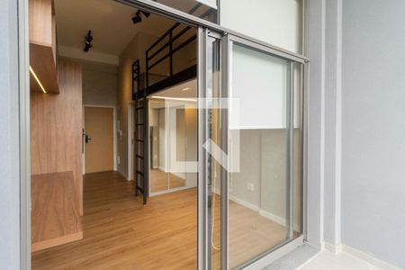 Studio à venda com 31m², 1 quarto e sem vagaVaranda