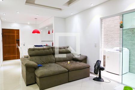 Sala de apartamento à venda com 3 quartos, 95m² em Jardim Santo Antônio, Santo André