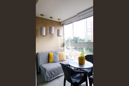 Varanda Gourmet de apartamento à venda com 3 quartos, 122m² em Jardim, Santo André