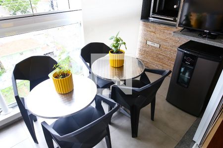 Varanda Gourmet de apartamento à venda com 3 quartos, 122m² em Jardim, Santo André