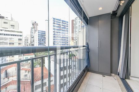 Varanda de apartamento à venda com 2 quartos, 40m² em Bela Vista, São Paulo