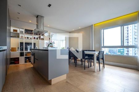Cozinha de apartamento para alugar com 1 quarto, 88m² em Paraíso, São Paulo