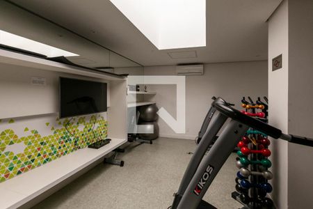 Área comum - Academia de apartamento para alugar com 1 quarto, 43m² em Perdizes, São Paulo