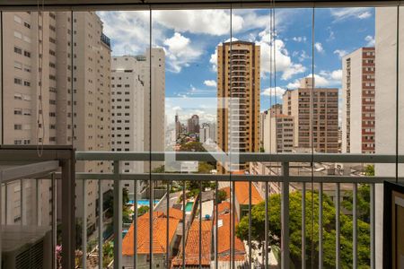 Sala vista de apartamento para alugar com 1 quarto, 43m² em Perdizes, São Paulo