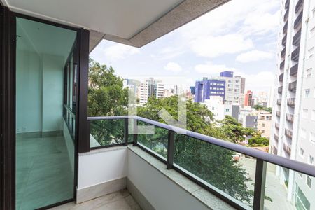 Varanda da Sala de apartamento à venda com 3 quartos, 141m² em Serra, Belo Horizonte