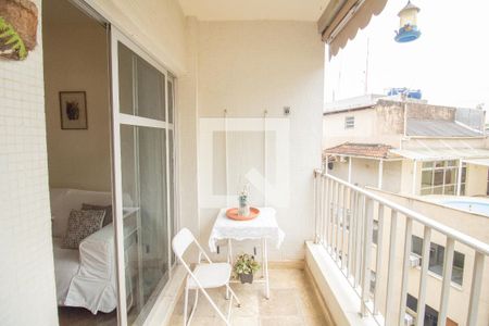 Varanda da Sala de apartamento à venda com 3 quartos, 112m² em Cosme Velho, Rio de Janeiro
