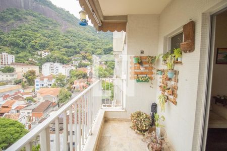 Varanda da Sala de apartamento à venda com 3 quartos, 112m² em Cosme Velho, Rio de Janeiro