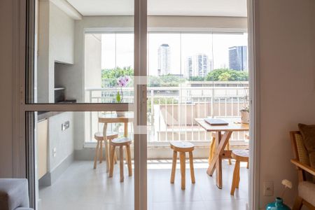 Vista da Sala de apartamento para alugar com 2 quartos, 82m² em Várzea da Barra Funda, São Paulo