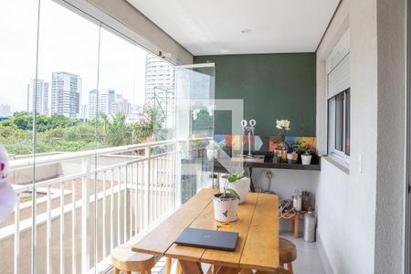 Varanda Gourmet de apartamento à venda com 2 quartos, 82m² em Várzea da Barra Funda, São Paulo